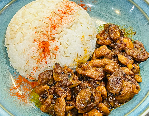 うま煮あさりとチキンのセミドライカリー